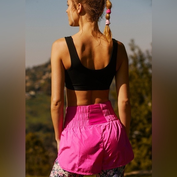 Free People The Way Home Shorts By FP Movement in Pink - Picture 5 of 5